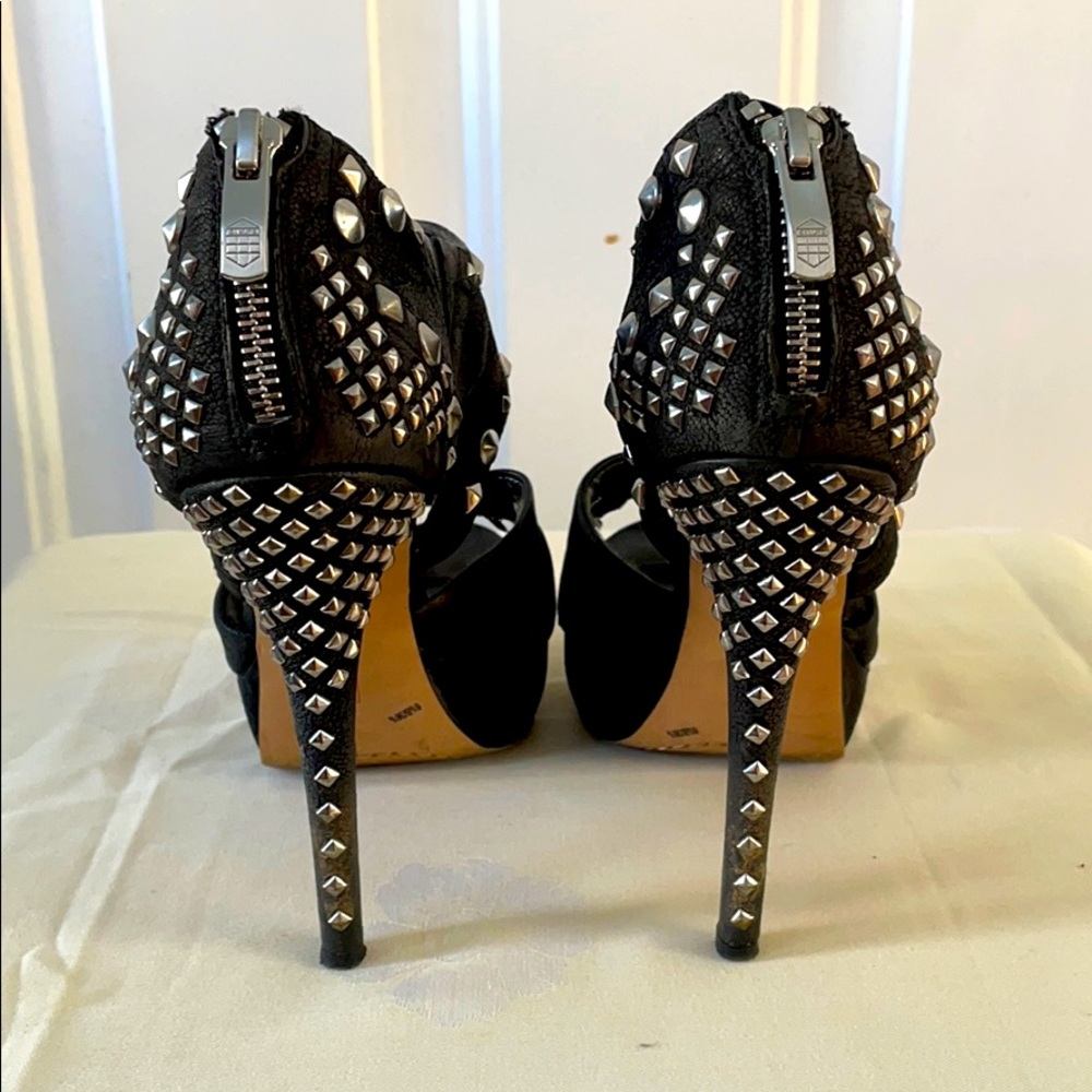 Studded ultra high heel